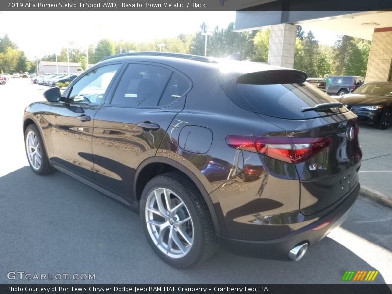 Basalto Brown Metallic / Black 2019 Alfa Romeo Stelvio Ti Sport AWD