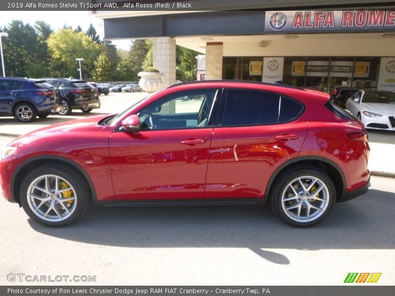 Alfa Rosso (Red) / Black 2019 Alfa Romeo Stelvio Ti Sport AWD