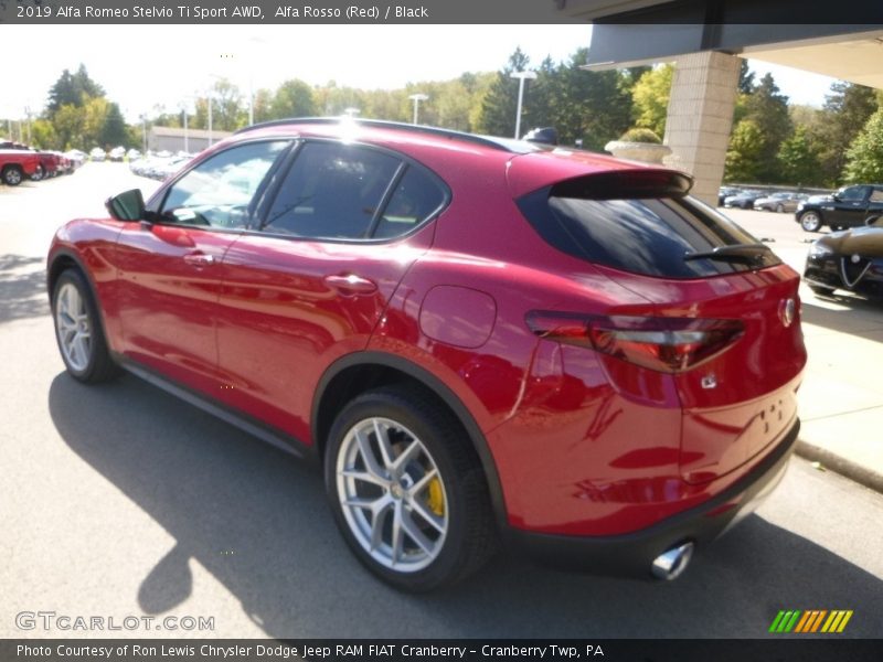 Alfa Rosso (Red) / Black 2019 Alfa Romeo Stelvio Ti Sport AWD