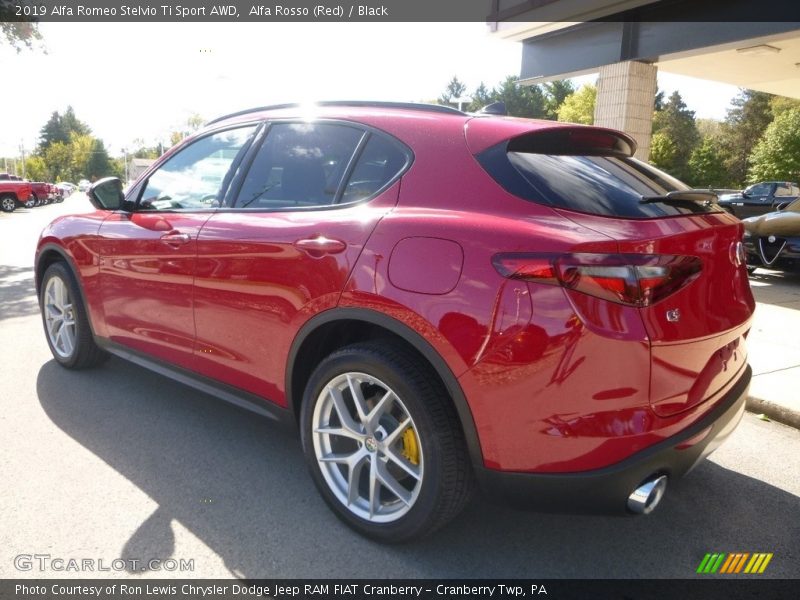 Alfa Rosso (Red) / Black 2019 Alfa Romeo Stelvio Ti Sport AWD