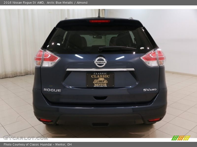 Arctic Blue Metallic / Almond 2016 Nissan Rogue SV AWD