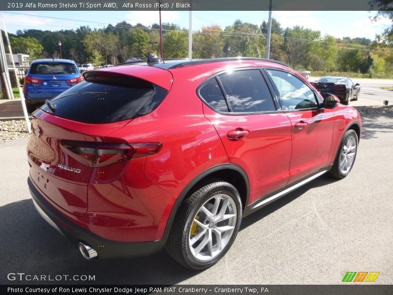 Alfa Rosso (Red) / Black 2019 Alfa Romeo Stelvio Ti Sport AWD