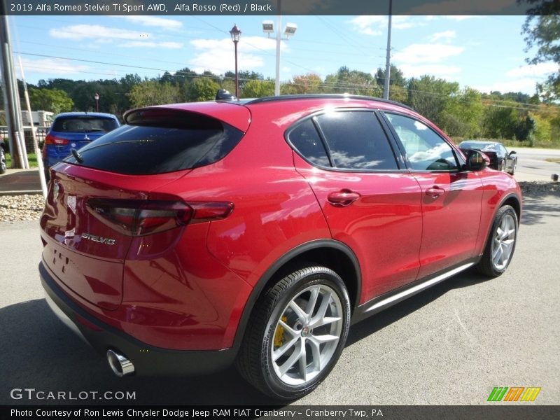 Alfa Rosso (Red) / Black 2019 Alfa Romeo Stelvio Ti Sport AWD