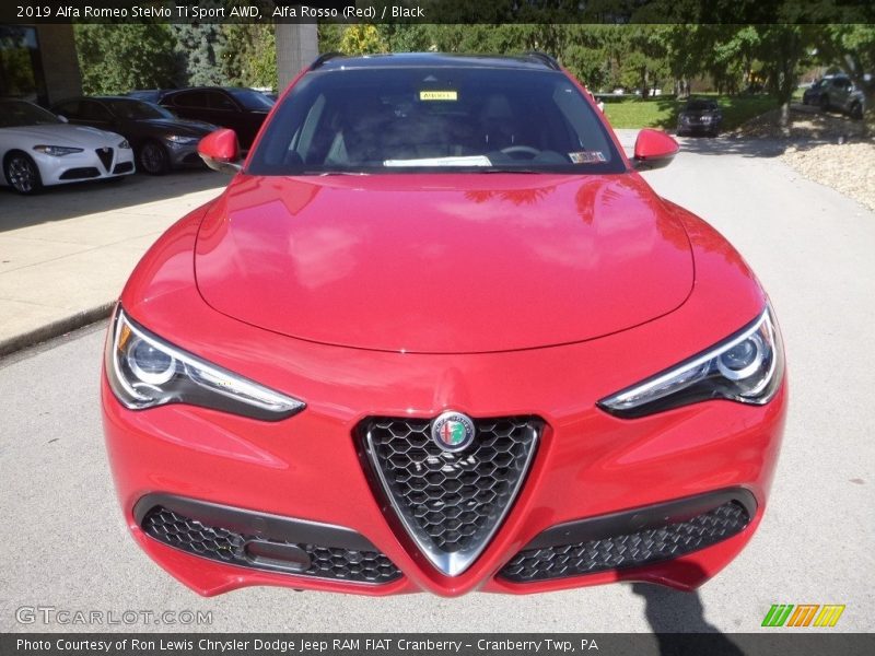 Alfa Rosso (Red) / Black 2019 Alfa Romeo Stelvio Ti Sport AWD