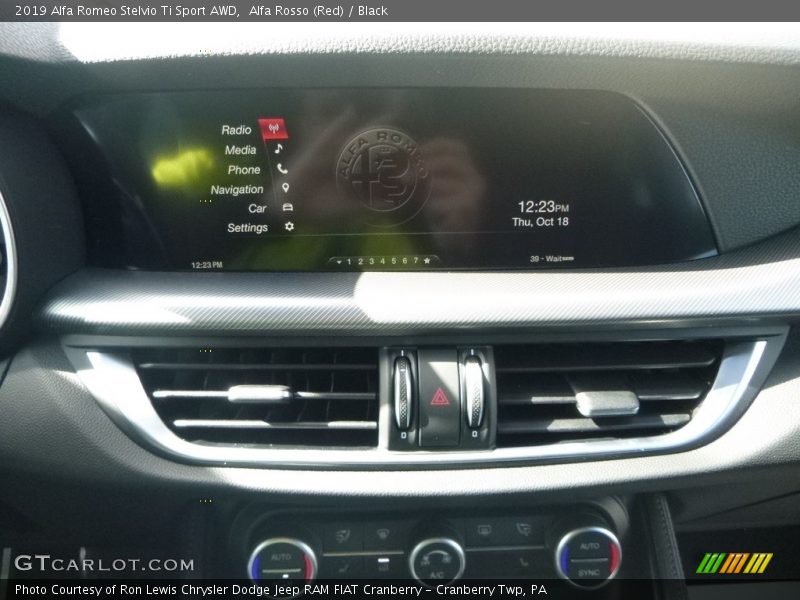 Controls of 2019 Stelvio Ti Sport AWD