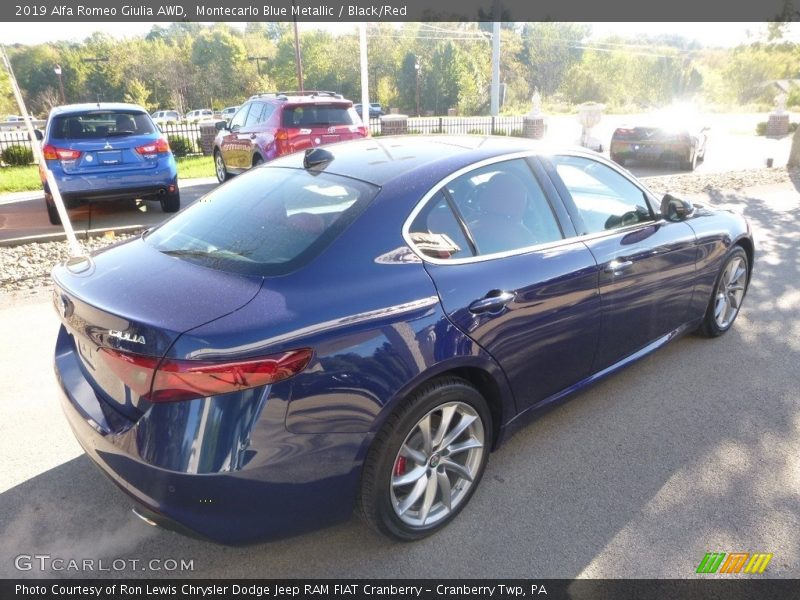 Montecarlo Blue Metallic / Black/Red 2019 Alfa Romeo Giulia AWD