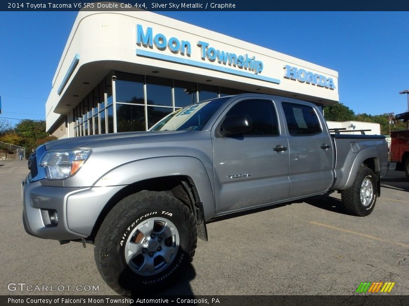 Silver Sky Metallic / Graphite 2014 Toyota Tacoma V6 SR5 Double Cab 4x4