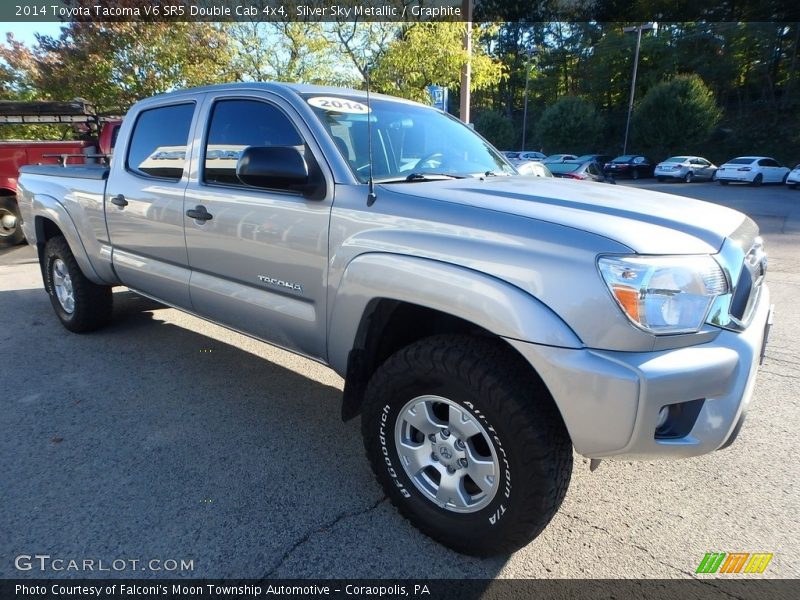 Silver Sky Metallic / Graphite 2014 Toyota Tacoma V6 SR5 Double Cab 4x4