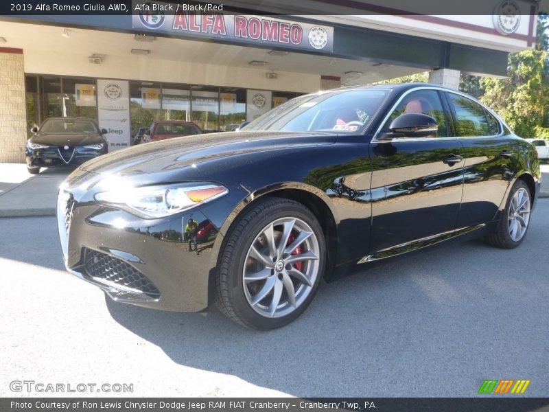 Alfa Black / Black/Red 2019 Alfa Romeo Giulia AWD