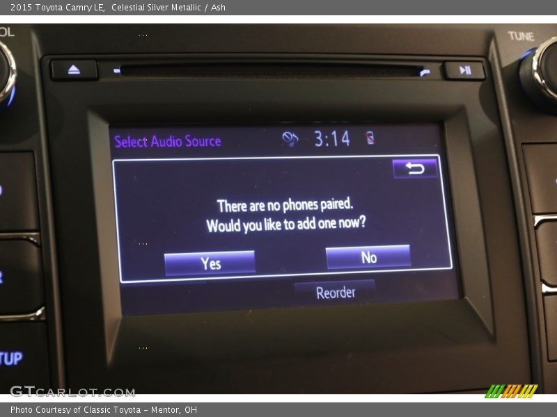 Celestial Silver Metallic / Ash 2015 Toyota Camry LE