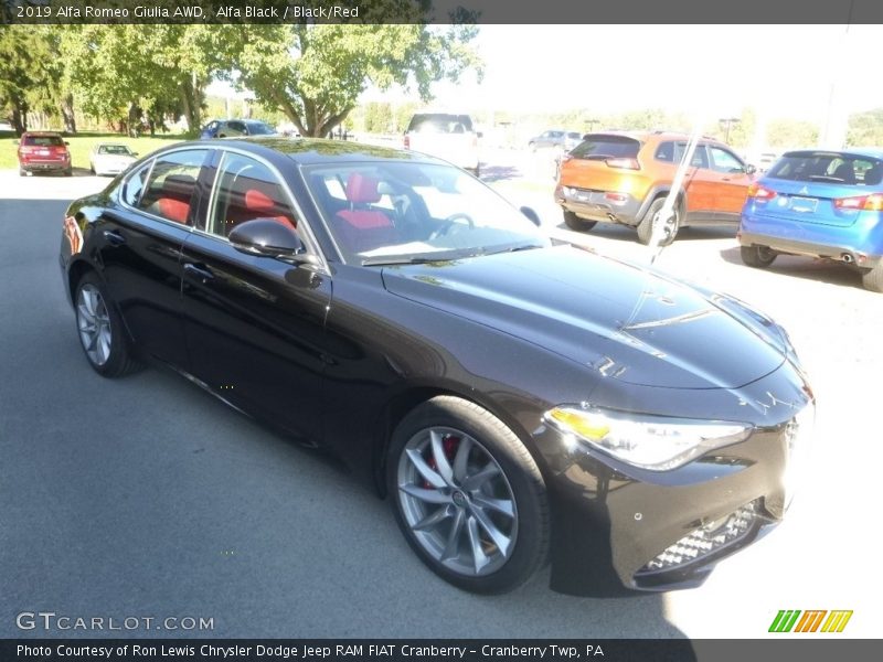 Alfa Black / Black/Red 2019 Alfa Romeo Giulia AWD