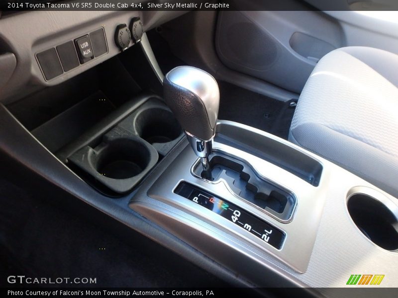Silver Sky Metallic / Graphite 2014 Toyota Tacoma V6 SR5 Double Cab 4x4