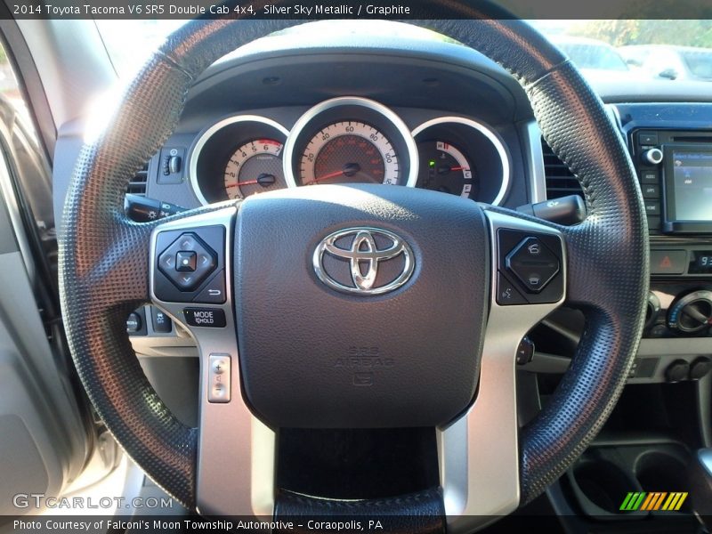 Silver Sky Metallic / Graphite 2014 Toyota Tacoma V6 SR5 Double Cab 4x4