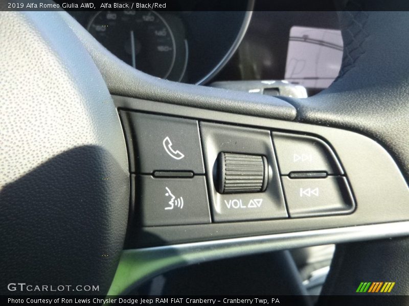 Alfa Black / Black/Red 2019 Alfa Romeo Giulia AWD