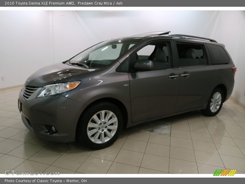Predawn Gray Mica / Ash 2016 Toyota Sienna XLE Premium AWD