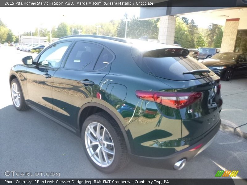 Verde Visconti (Green) Metallic / Chocolate 2019 Alfa Romeo Stelvio Ti Sport AWD