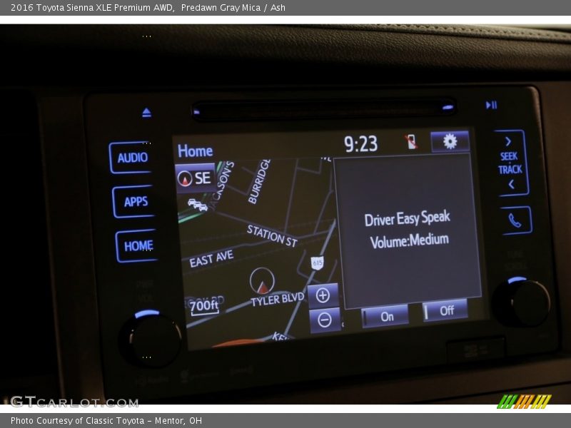 Predawn Gray Mica / Ash 2016 Toyota Sienna XLE Premium AWD