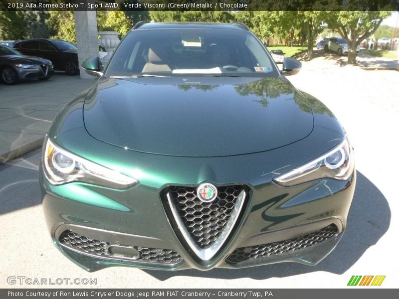 Verde Visconti (Green) Metallic / Chocolate 2019 Alfa Romeo Stelvio Ti Sport AWD