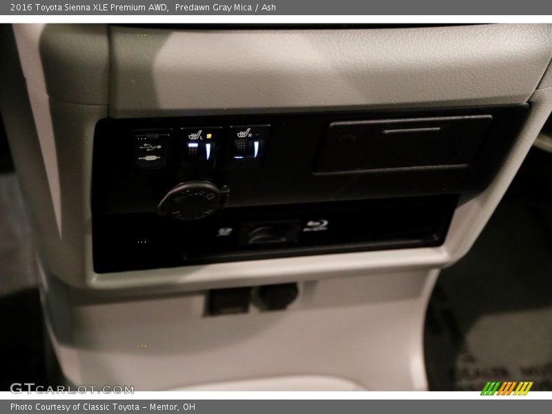 Predawn Gray Mica / Ash 2016 Toyota Sienna XLE Premium AWD