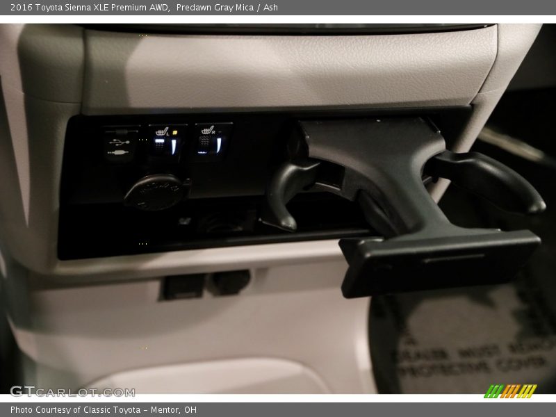 Predawn Gray Mica / Ash 2016 Toyota Sienna XLE Premium AWD
