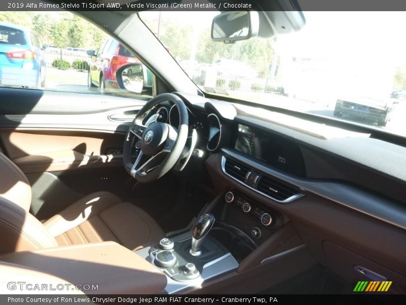Verde Visconti (Green) Metallic / Chocolate 2019 Alfa Romeo Stelvio Ti Sport AWD