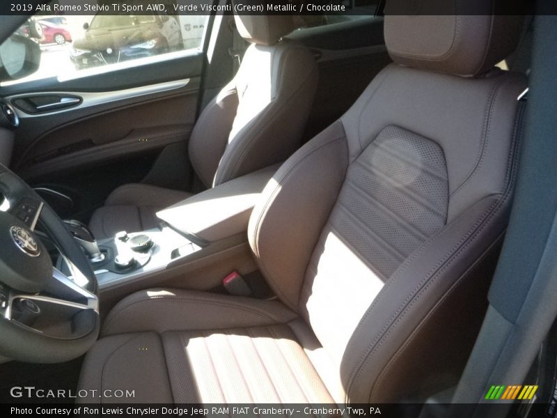 Verde Visconti (Green) Metallic / Chocolate 2019 Alfa Romeo Stelvio Ti Sport AWD