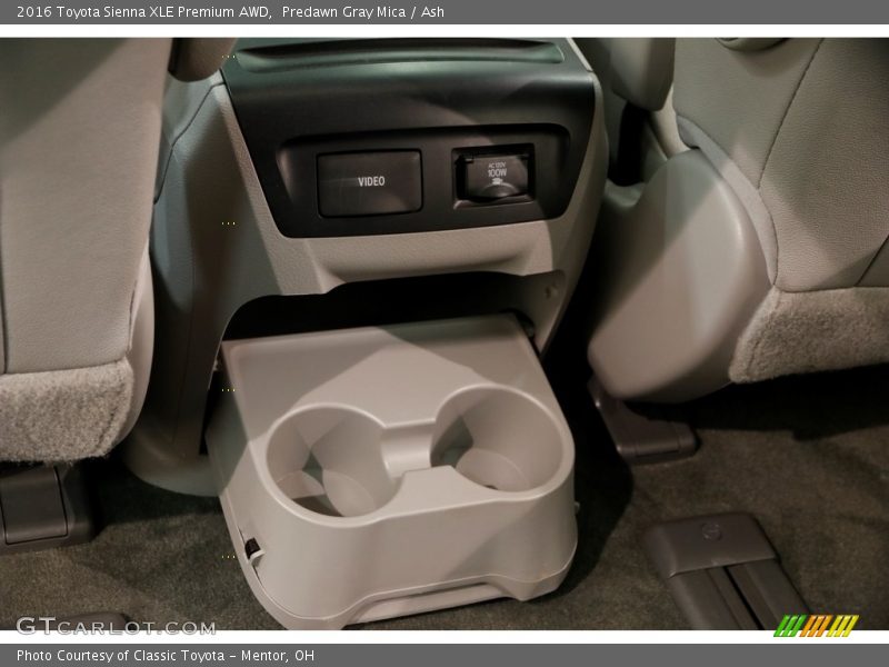 Predawn Gray Mica / Ash 2016 Toyota Sienna XLE Premium AWD