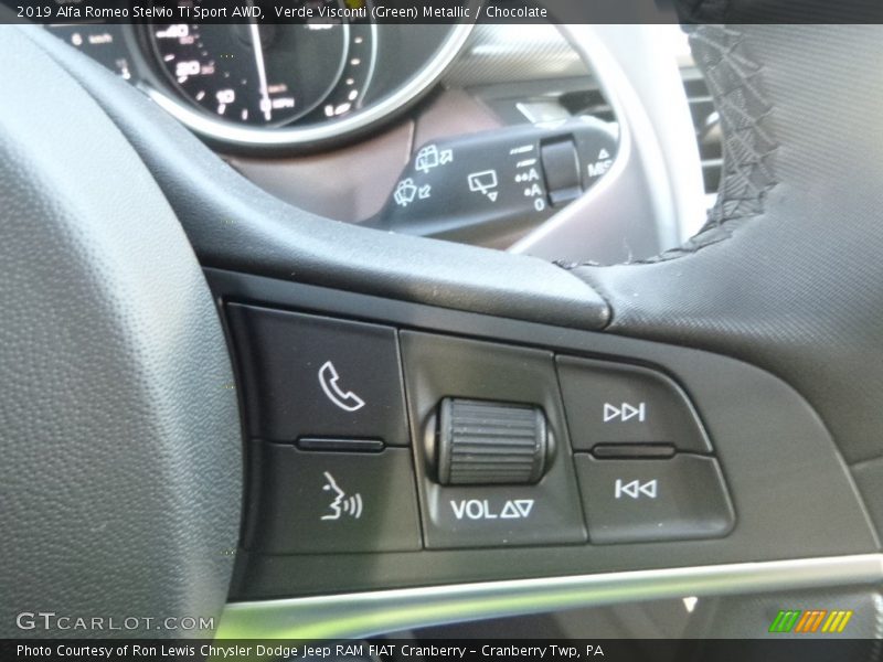 Verde Visconti (Green) Metallic / Chocolate 2019 Alfa Romeo Stelvio Ti Sport AWD