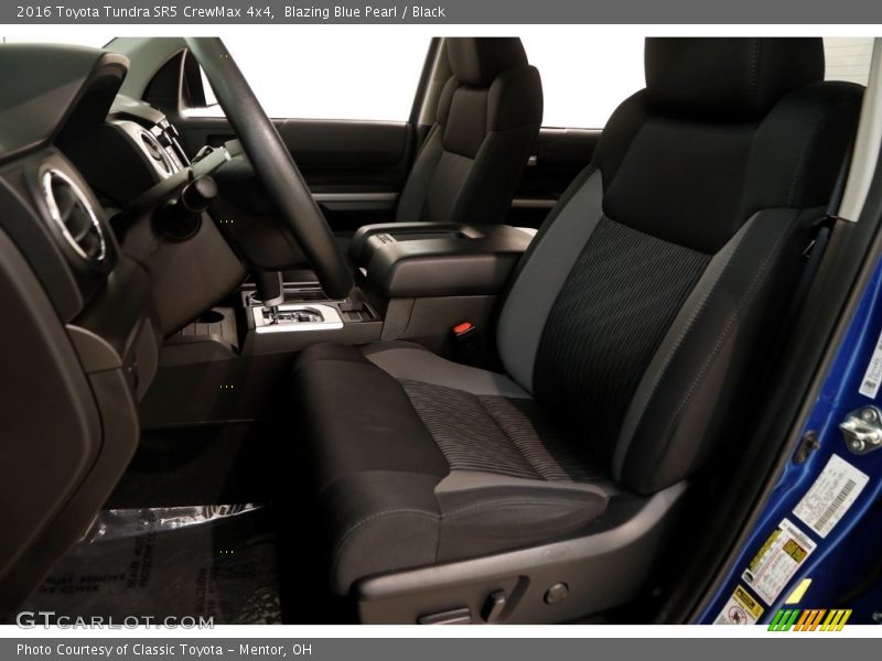 Blazing Blue Pearl / Black 2016 Toyota Tundra SR5 CrewMax 4x4