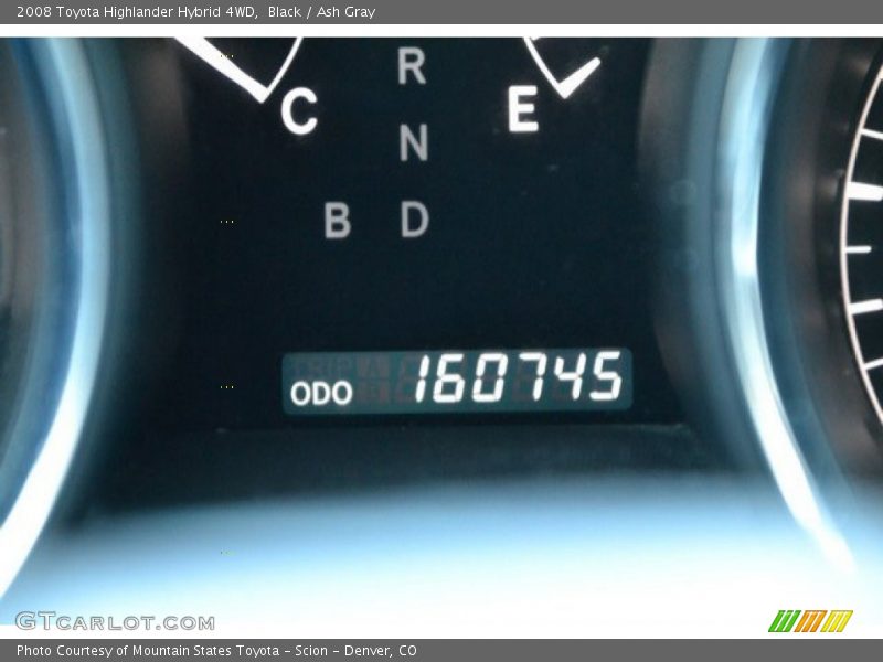 Black / Ash Gray 2008 Toyota Highlander Hybrid 4WD