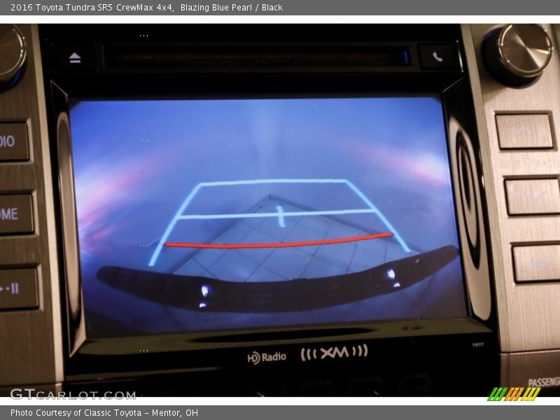 Blazing Blue Pearl / Black 2016 Toyota Tundra SR5 CrewMax 4x4
