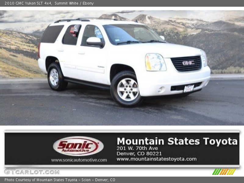 Summit White / Ebony 2010 GMC Yukon SLT 4x4