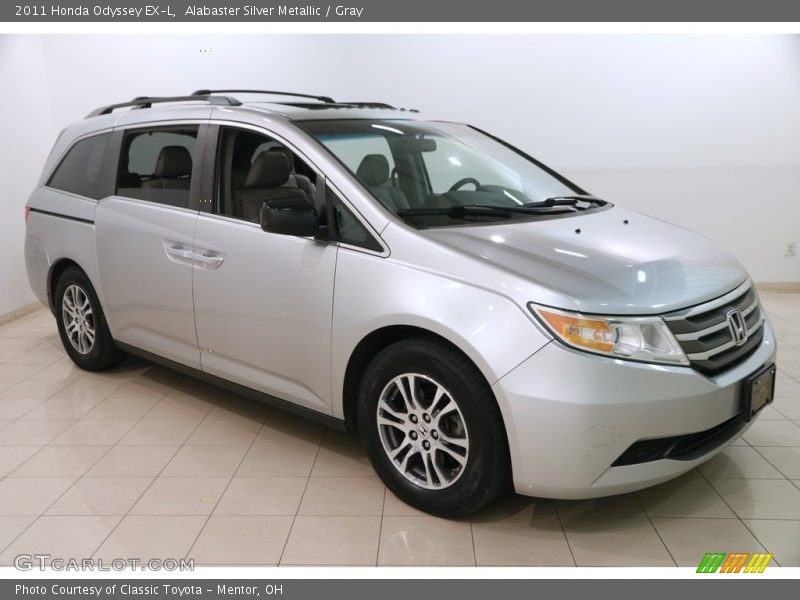 Alabaster Silver Metallic / Gray 2011 Honda Odyssey EX-L