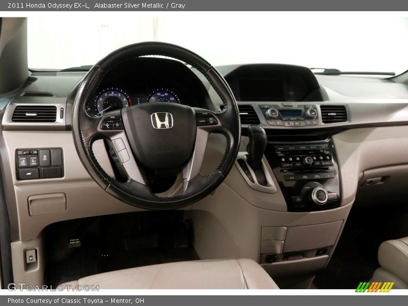 Alabaster Silver Metallic / Gray 2011 Honda Odyssey EX-L