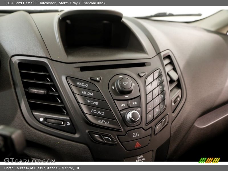 Storm Gray / Charcoal Black 2014 Ford Fiesta SE Hatchback
