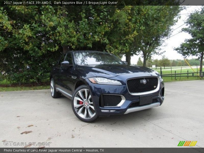 Dark Sapphire Blue / S Brogue/Light Oyster 2017 Jaguar F-PACE 35t AWD S