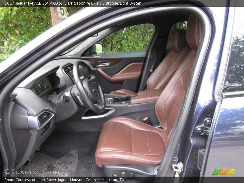 Dark Sapphire Blue / S Brogue/Light Oyster 2017 Jaguar F-PACE 35t AWD S