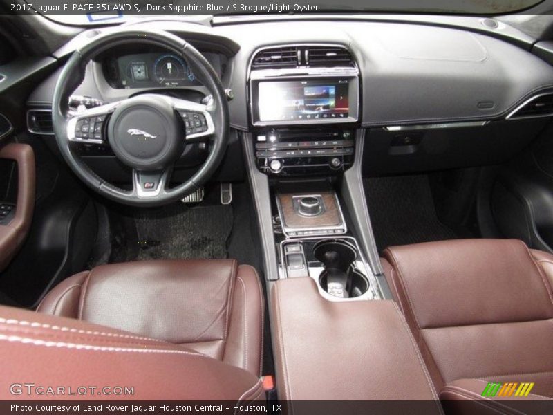 Dark Sapphire Blue / S Brogue/Light Oyster 2017 Jaguar F-PACE 35t AWD S