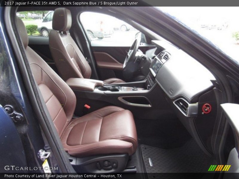 Dark Sapphire Blue / S Brogue/Light Oyster 2017 Jaguar F-PACE 35t AWD S