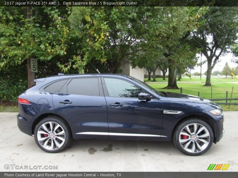 Dark Sapphire Blue / S Brogue/Light Oyster 2017 Jaguar F-PACE 35t AWD S