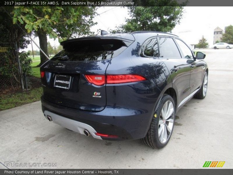 Dark Sapphire Blue / S Brogue/Light Oyster 2017 Jaguar F-PACE 35t AWD S