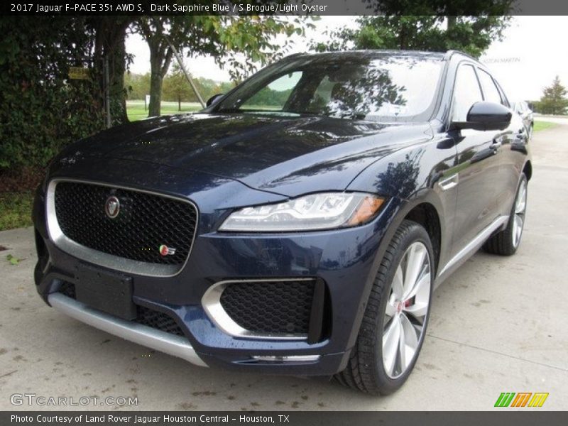 Dark Sapphire Blue / S Brogue/Light Oyster 2017 Jaguar F-PACE 35t AWD S