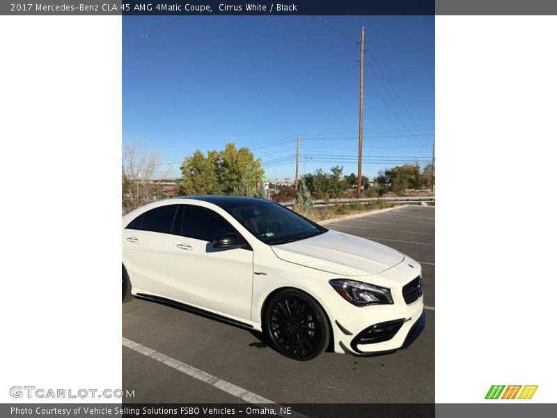 Cirrus White / Black 2017 Mercedes-Benz CLA 45 AMG 4Matic Coupe