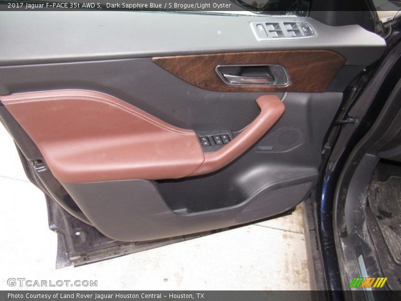 Dark Sapphire Blue / S Brogue/Light Oyster 2017 Jaguar F-PACE 35t AWD S