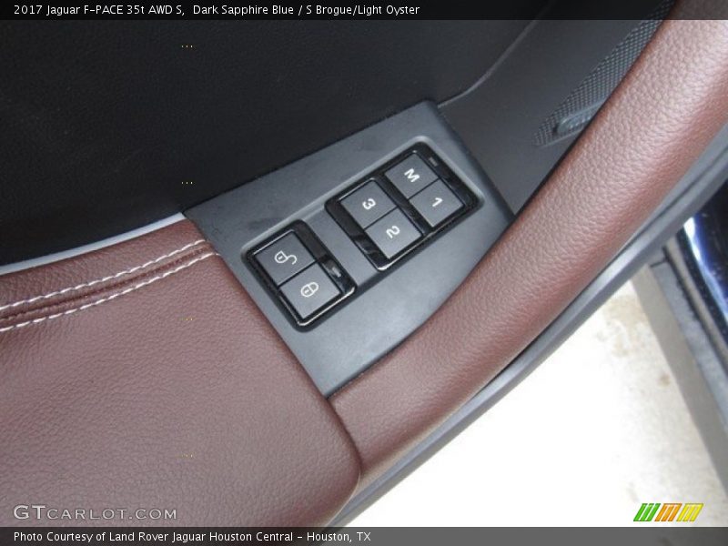 Dark Sapphire Blue / S Brogue/Light Oyster 2017 Jaguar F-PACE 35t AWD S