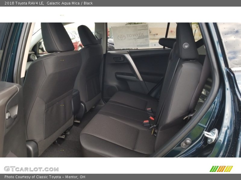 Galactic Aqua Mica / Black 2018 Toyota RAV4 LE