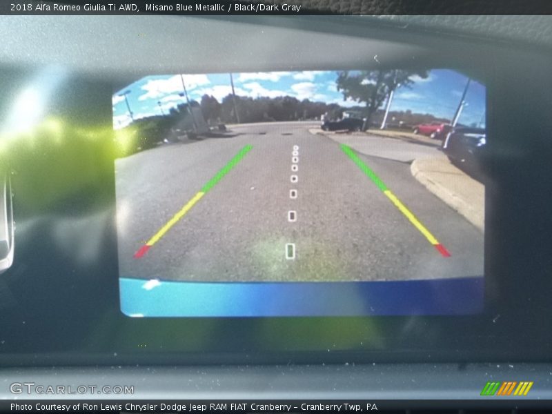 Misano Blue Metallic / Black/Dark Gray 2018 Alfa Romeo Giulia Ti AWD