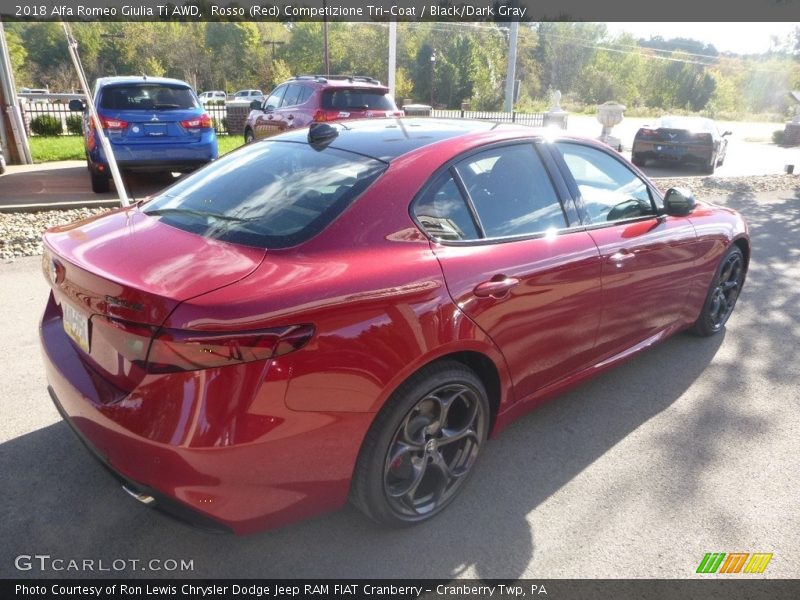 Rosso (Red) Competizione Tri-Coat / Black/Dark Gray 2018 Alfa Romeo Giulia Ti AWD