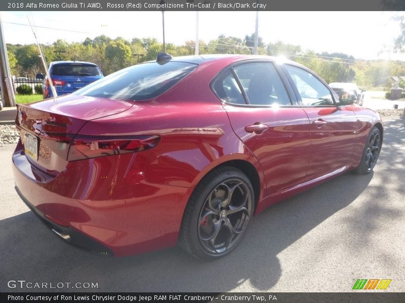 Rosso (Red) Competizione Tri-Coat / Black/Dark Gray 2018 Alfa Romeo Giulia Ti AWD