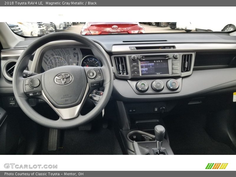 Magnetic Gray Metallic / Black 2018 Toyota RAV4 LE